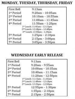 2023-2024 BELL SCHEDULES – Bartram Trail High School 2023-2024 BELL SCHEDULES – Bartram Trail High School